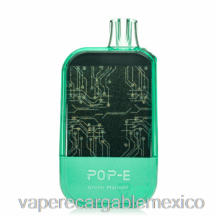 Vape Recargable Pop-e 10000 Máquina Verde Desechable